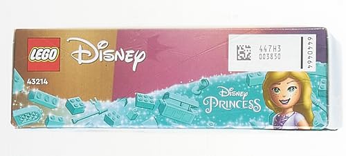 LEGO 43214 Disney Princesse Raiponce Tourbillonnante, Jouet de Construction avec Mini-Poupée Robe Diamant et Figurine Pascal Le Caméléon, Enfants 5 Ans