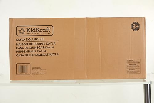 KidKraft Maison de Poupée en Bois Kayla incluant Accessoires et Mobilier, 3 Étages de Jeu pour Poupées 30 cm, Jouet Enfant dès 3 Ans, 65092, Exclusivité sur Amazon