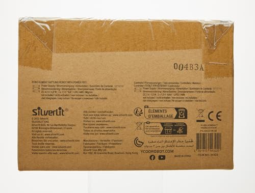 Silverlit - YCOO - Pack 2 Robots Kombat Viking Télécommandé - Jouet pour Enfant dès 5 Ans - Facile à déballer-14cm- Avance Et Frappe Ton Adversaire pour Le Mettre au Sol -Emballage Ecologique
