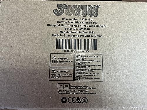 JOYIN Lot de 68 Jouets Alimentaires à découper pour la Cuisine des Tout-Petits, Faux Aliments pour la Cuisine, Comprend des Fruits et légumes en Plastique, des Cadeaux pour Tout-Petits
