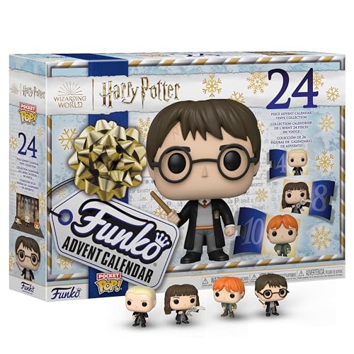 Funko Advent Calendar: Harry Potter - Rubeus Hagrid- Calendrier de L'avent - 24 Jours de Surprise - Mini-figurine en Vinyle à Collectionners - Boîte Mystère - Idée de Cadeau