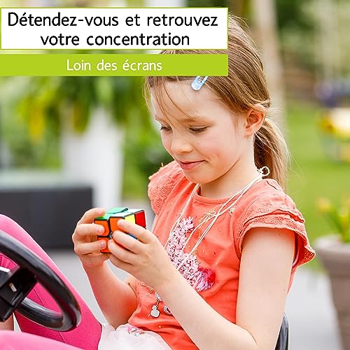 CUBIDI® Originale Cube Magique 2x2x2 - Type Los Angeles | Speedcube de Vitesse avec Caractéristiques de Rotation Optimisées - Classique Jouet 2x2 | Le Puzzle 3D Casse Tete pour Adulte et Enfant