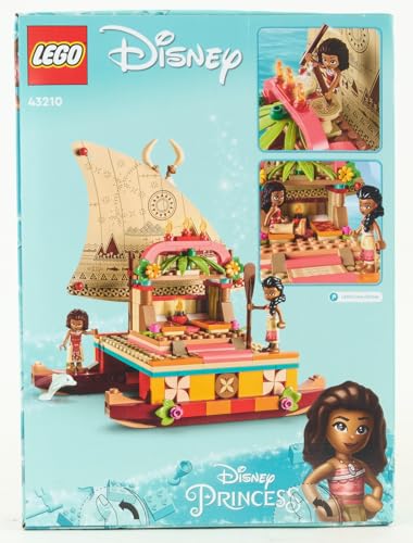 LEGO Disney Princesse Le Bateau d’Exploration de Vaiana - Jouet d'Activité et de Développement avec Mini-Poupée Sina et Figurine Dauphin - Idée Cadeau pour Garçons et Filles à Partir de 6 Ans 43210