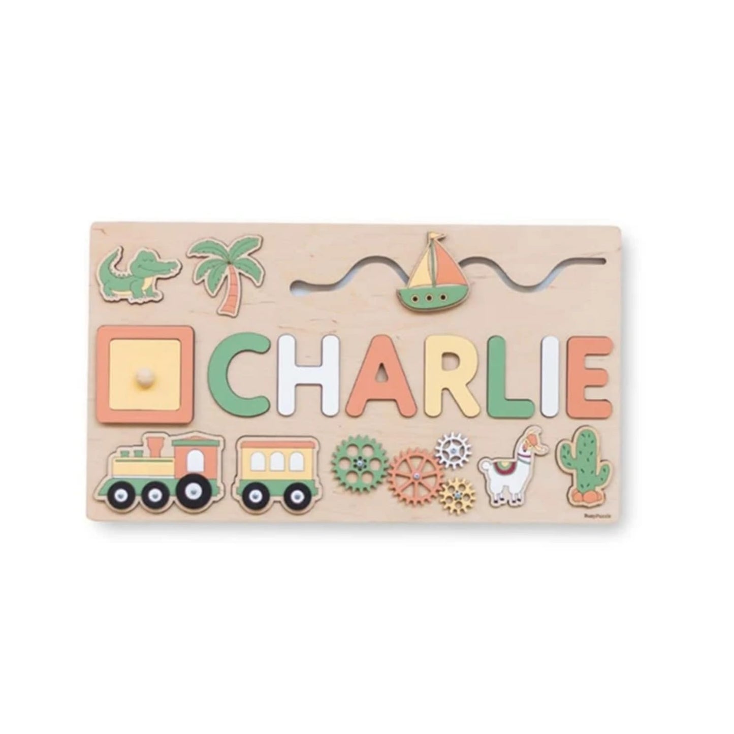 Puzzle Personnalisé Prenom,Puzzle Personnalisé Bebe,Puzzle Bebe 1 an,Puzzle Bois pour Bebe Les Tout-Petits Enfants Cadeaux De Bébé Personnalisé Jouets d'apprentissage Précoce pour Bébé Garçon Ou Bébé