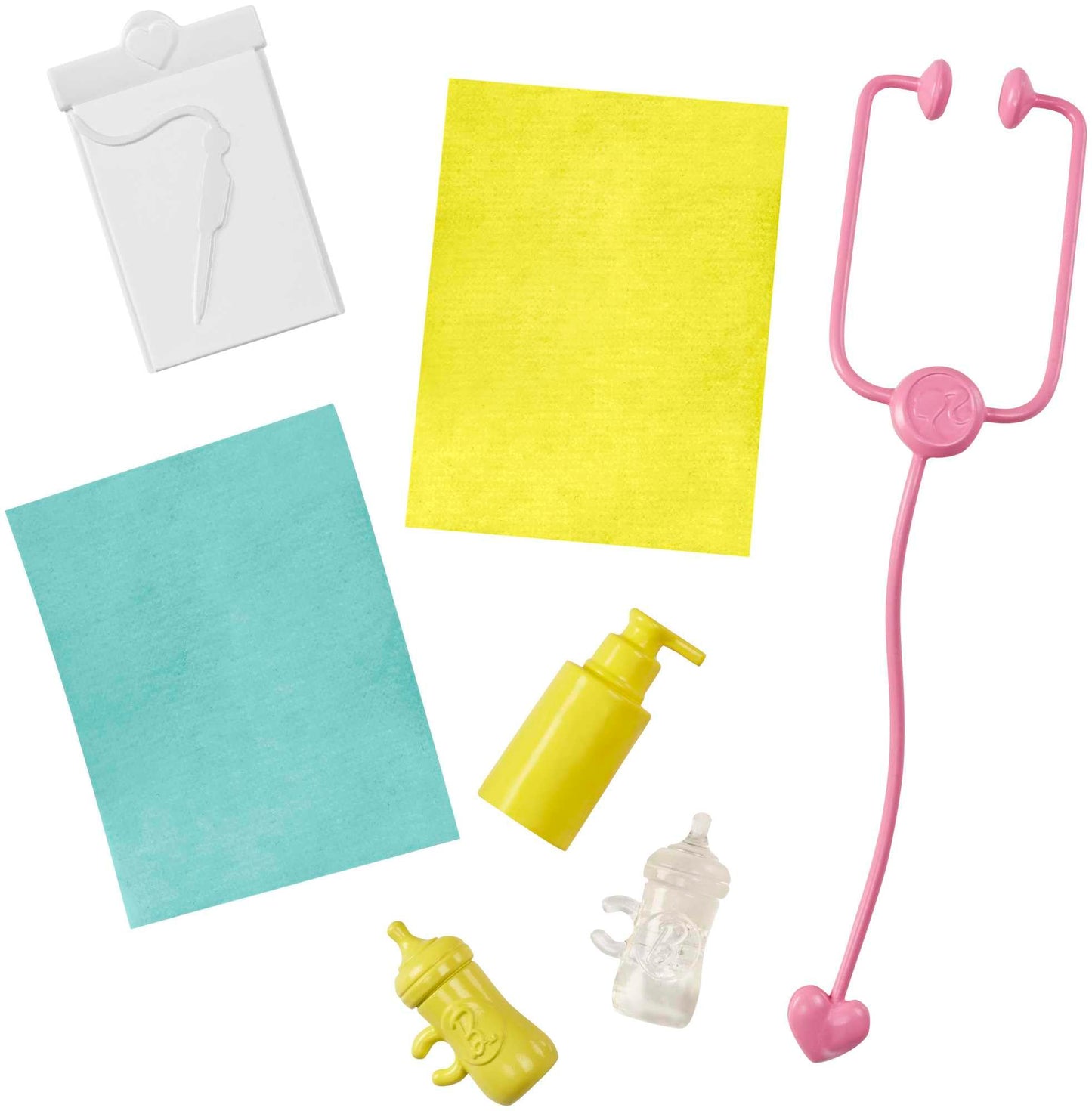 Barbie Métiers Coffret poupée Pédiatre Blonde avec Cabinet médical, Deux bébés et Accessoires, Jouet pour Enfant, GKH23