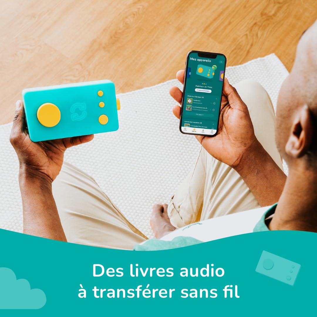 Lunii - Ma Fabrique à Histoires Verte - Conteuse Interactive pour Enfants de 3 à 8 Ans - inlcus Livre Audio de 24 Histoires interactives 2h30 d'écoute - Boîte à Histoires fabriquée en France