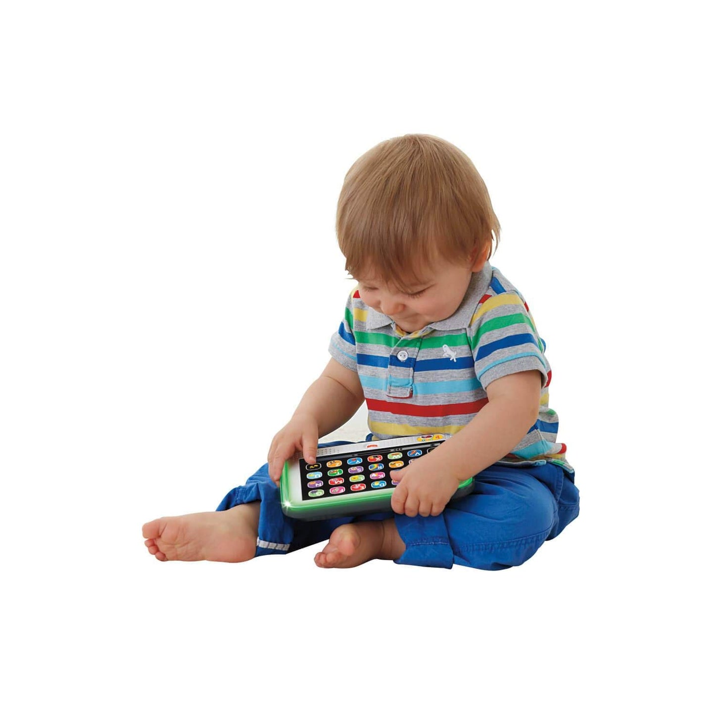 Fisher-Price Jouet Ma Tablette Éveil Progressif Rires et Éveil avec musique et lumières, pour enfants à partir de 1 an, version française, CDG56