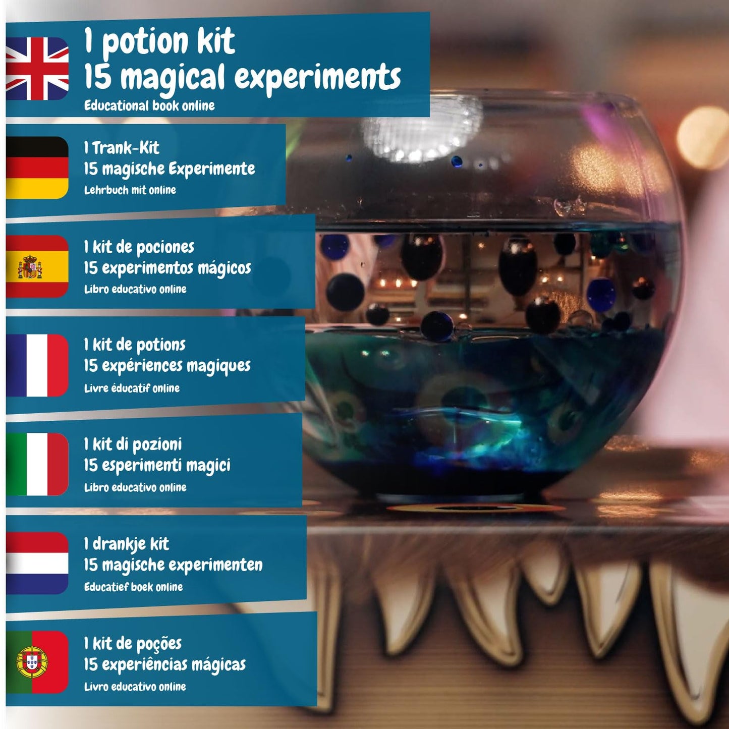 Science4you Potions Magiques - Utilisez le Chaudron Magique et Créez vos Potions - Jeu Magie et Chimie pour Enfants 7 8 9 10 11 12+ Ans - Kit Activités Manuelles Magic et Expériences Scientifiques