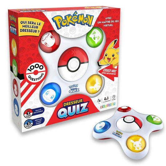 Bandai - Pokémon - Dresseur Quiz Jeu électronique interactif - Parle Français - ZZ20110 - Jeu Quiz Pokémon 1 à 4 Joueurs - Jouet Enfant 6 Ans et + - ZZ20110