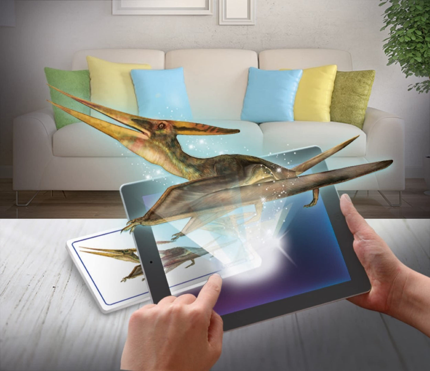 Clementoni- Science & Jeu : Archéo Ludic Pteranodon - Retrouve et Assemble les Fossils - Kit Archéologie pour Enfant - Squelette phosphorescent - Jeu Scientifique pour Enfant - Dès 7 ans - 52349