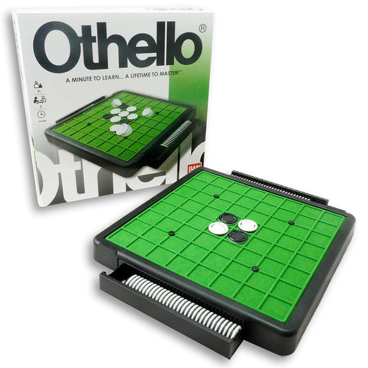 Bandai - Othello - Jeu de société Classique - Jeu de Stratégie et de Réflexion - Jeu de Société 2 Joueurs - Durée Partie 15/20min - Jouet Enfant 7 Ans et + - MH80052