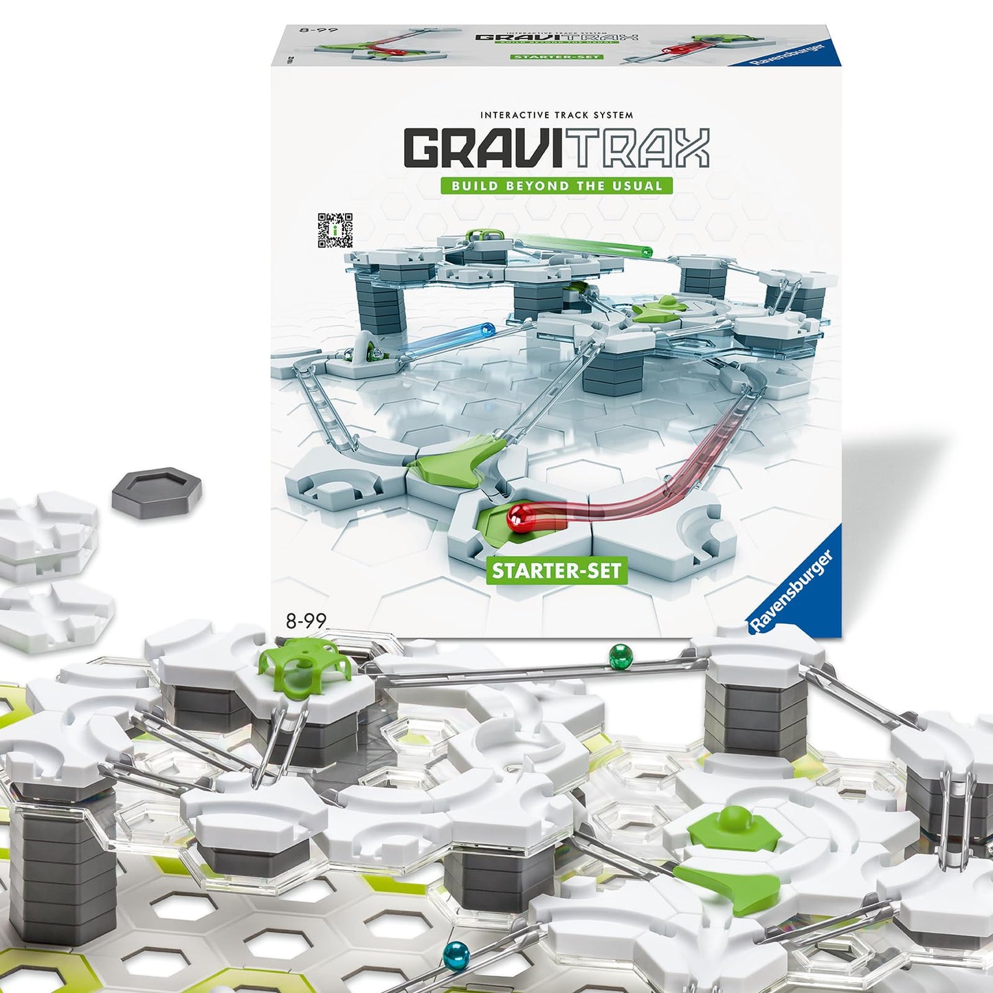 Ravensburger - Gravitrax - Starter Set 122 pièces - Circuit de billes - Jeu de construction créatif - Parcours de billes à construire - Dès 8 ans - Version française - 22410
