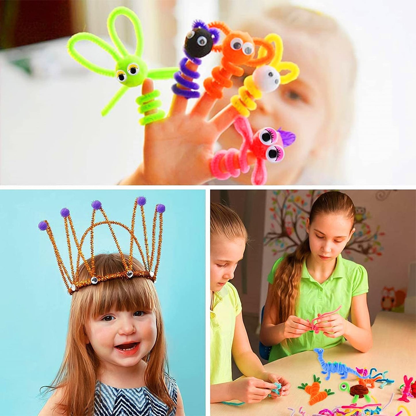 Purpledi 3300+ Pièces Kit Bricolage Enfants, DIY Activité Manuelle Loisir Creatif, Artistiques Cadeau Garçon et Fille ge 3+ Ans