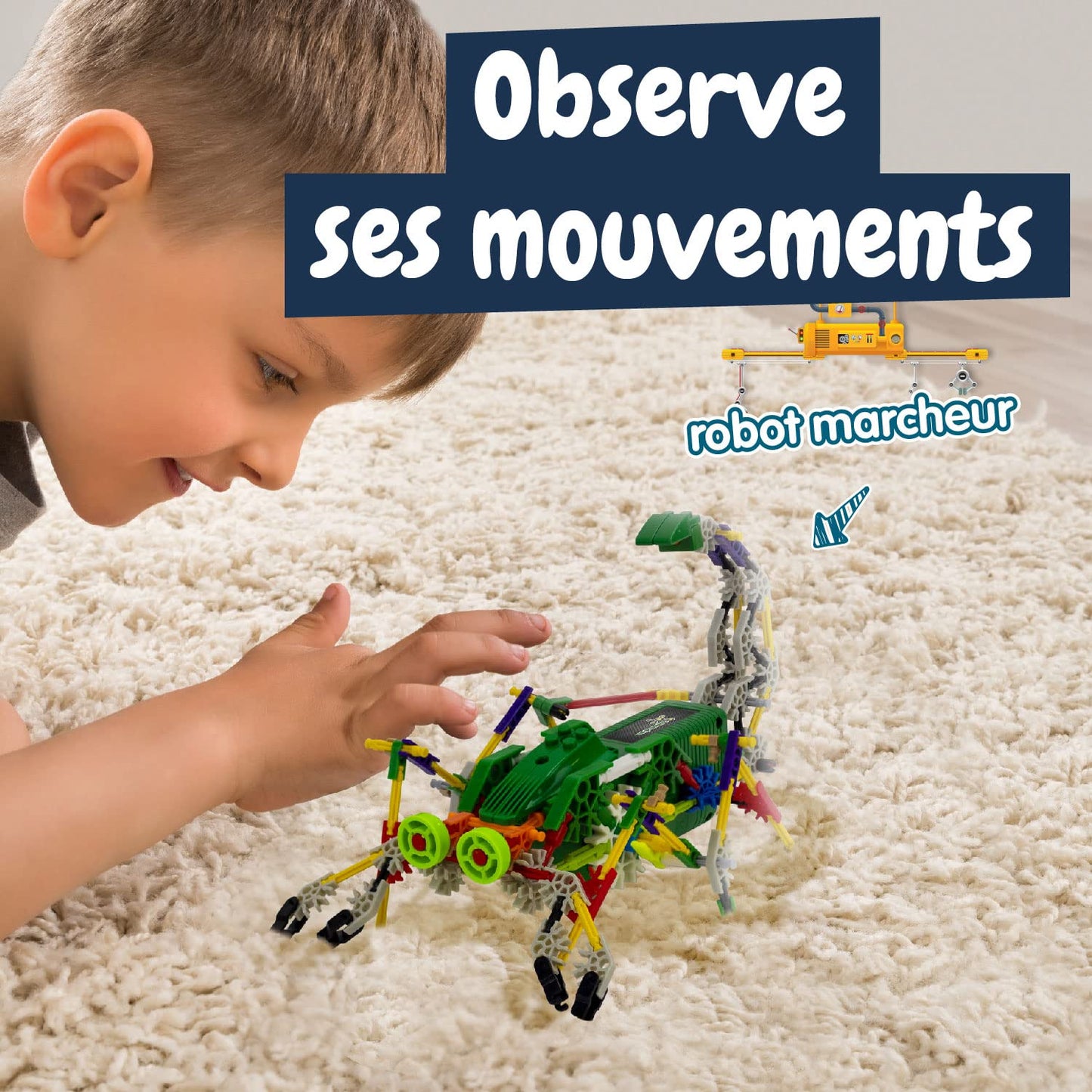 Science4you-Robotics Scorpiobot, Kit Construire de 161 pièces 8 Ans-Monter Un Robot Interactif pour Enfants Construction Activites Manuelles, Jeu STEM, 80002226, Multicolore