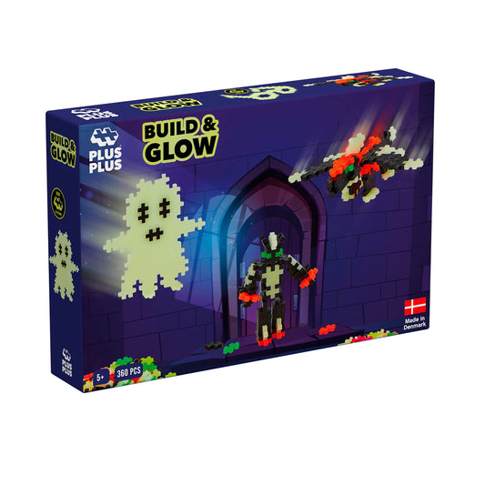 Plus PLUS-PP3808 go PLUS PLUS- Kit création 360 pièces-Jeu de construction-PP3808, Simple, PP3808, Neon,Phosphorescent