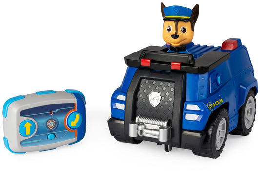 La Pat' Patrouille - Paw Patrol - Voiture RC Chase - Voiture télécommandée avec Télécommande Adaptée Aux Petites Mains - Voiture Pat' Patrouille - Jouet Enfant 3 Ans et +