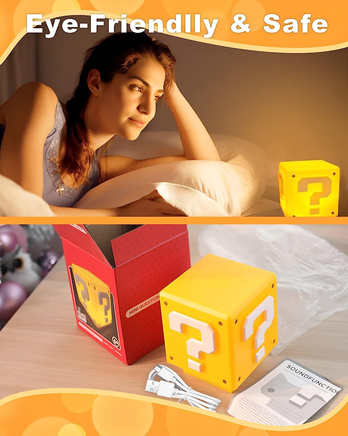 LOUHH Lampe Mario, 2024 -  Veilleuse Avec Effets Sonores