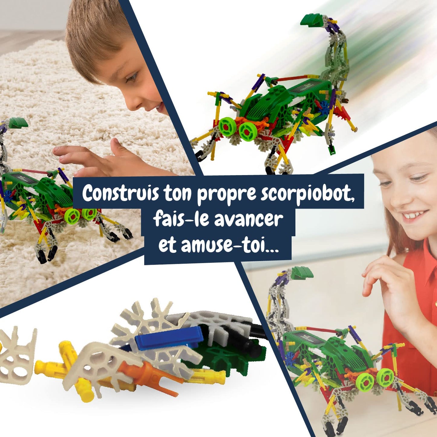 Science4you-Robotics Scorpiobot, Kit Construire de 161 pièces 8 Ans-Monter Un Robot Interactif pour Enfants Construction Activites Manuelles, Jeu STEM, 80002226, Multicolore