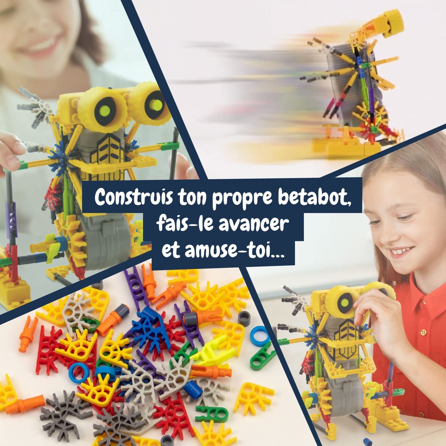 Science4you Betabot, Robot pour Enfant - Kit Robot à Construire de 126 pièces - Monter Un Robot Jouet pour Enfants, Jeux de Construction et Cadeaux pour Garçon et Fille 6 7 8 9 10+ Ans