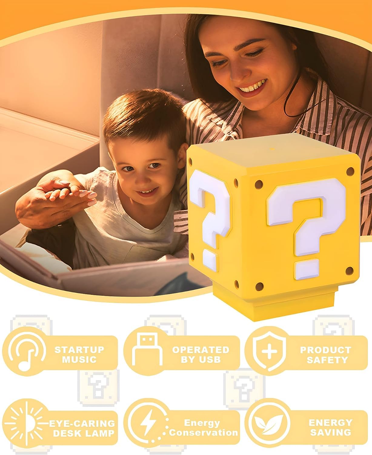 LOUHH Lampe Mario, 2024 -  Veilleuse Avec Effets Sonores