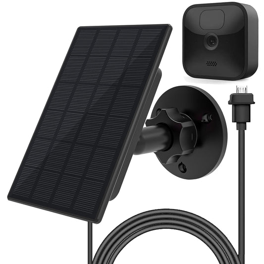 Panneau solaire pour caméra Blink d'extérieur,2W Panneau solaire pour caméra Blink d'extérieur,Caméra Blink XT2/XT&SimpliSafe(Non inclus),IP66 Blink d'extérieur(3rd Gen) avec connecteur en caoutchouc