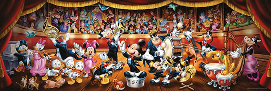 Clementoni - 39445 - Puzzle Disney Panorama Collection pour adultes et enfants - Disney Orchestra - 1000 pièces multicolores