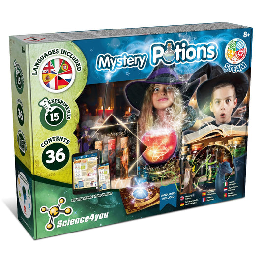 Science4you Potions Magiques - Utilisez le Chaudron Magique et Créez vos Potions - Jeu Magie et Chimie pour Enfants 7 8 9 10 11 12+ Ans - Kit Activités Manuelles Magic et Expériences Scientifiques