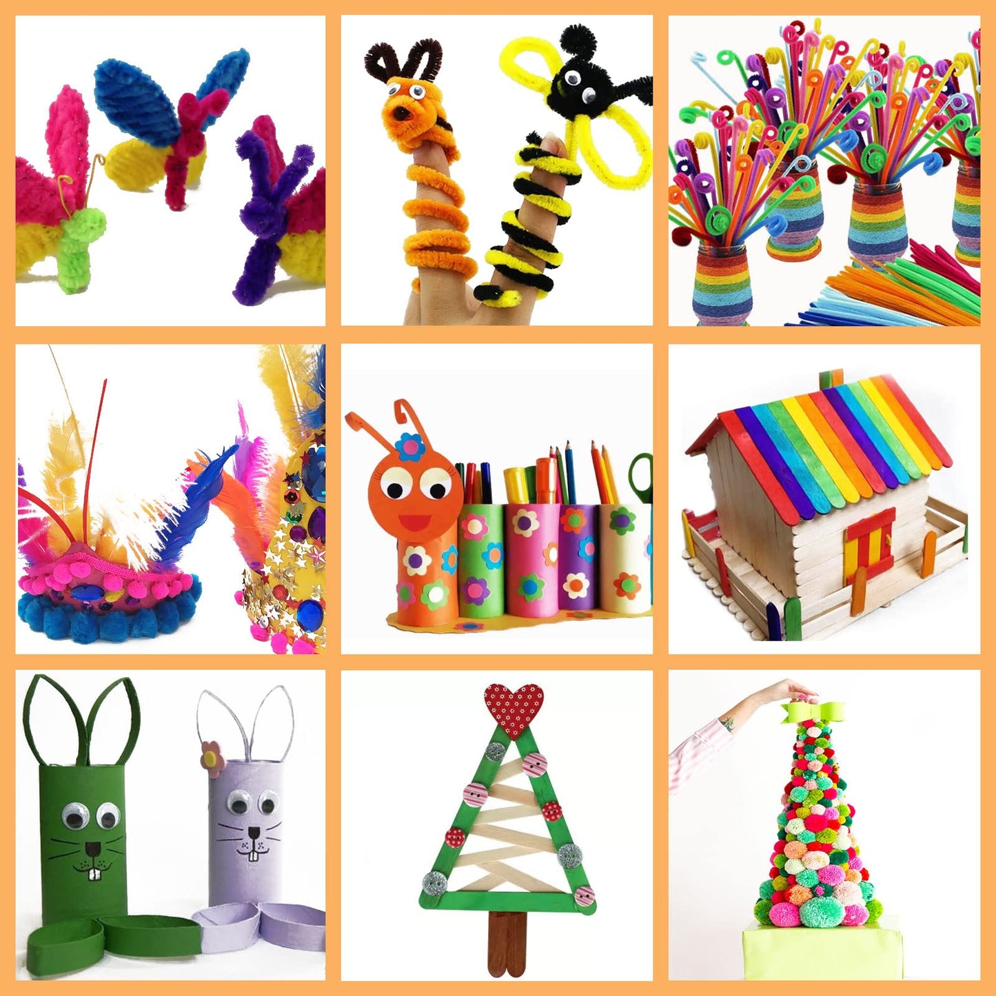 Purpledi 3300+ Pièces Kit Bricolage Enfants, DIY Activité Manuelle Loisir Creatif, Artistiques Cadeau Garçon et Fille ge 3+ Ans