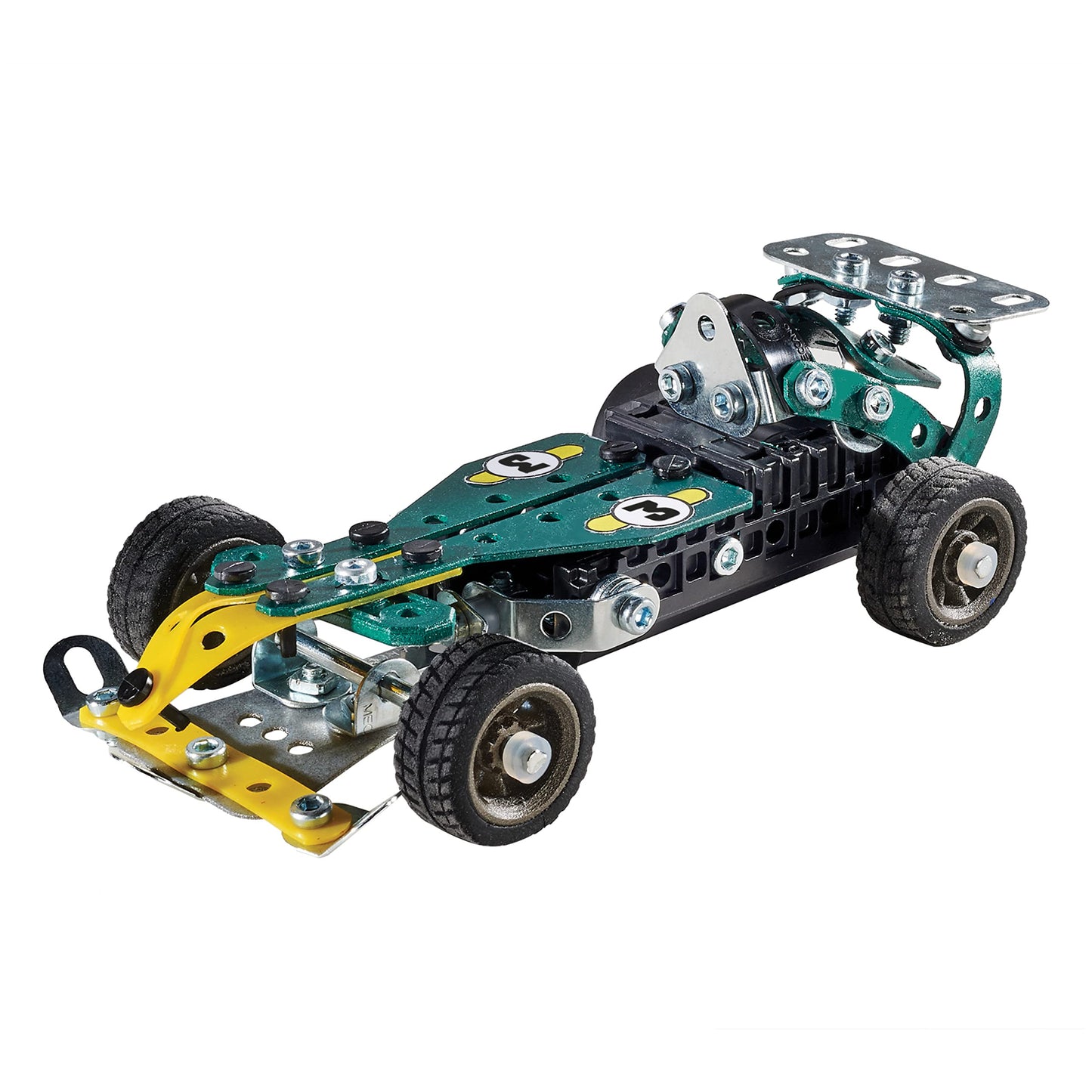 MECCANO - Cabriolet Retro Friction 5 MODÈLES - Coffret Inventions avec 174 Pièces, 1 Moteur Rétro Friction Et 2 Outils - Jeu de Construction Jouet Enfant 8 Ans et +