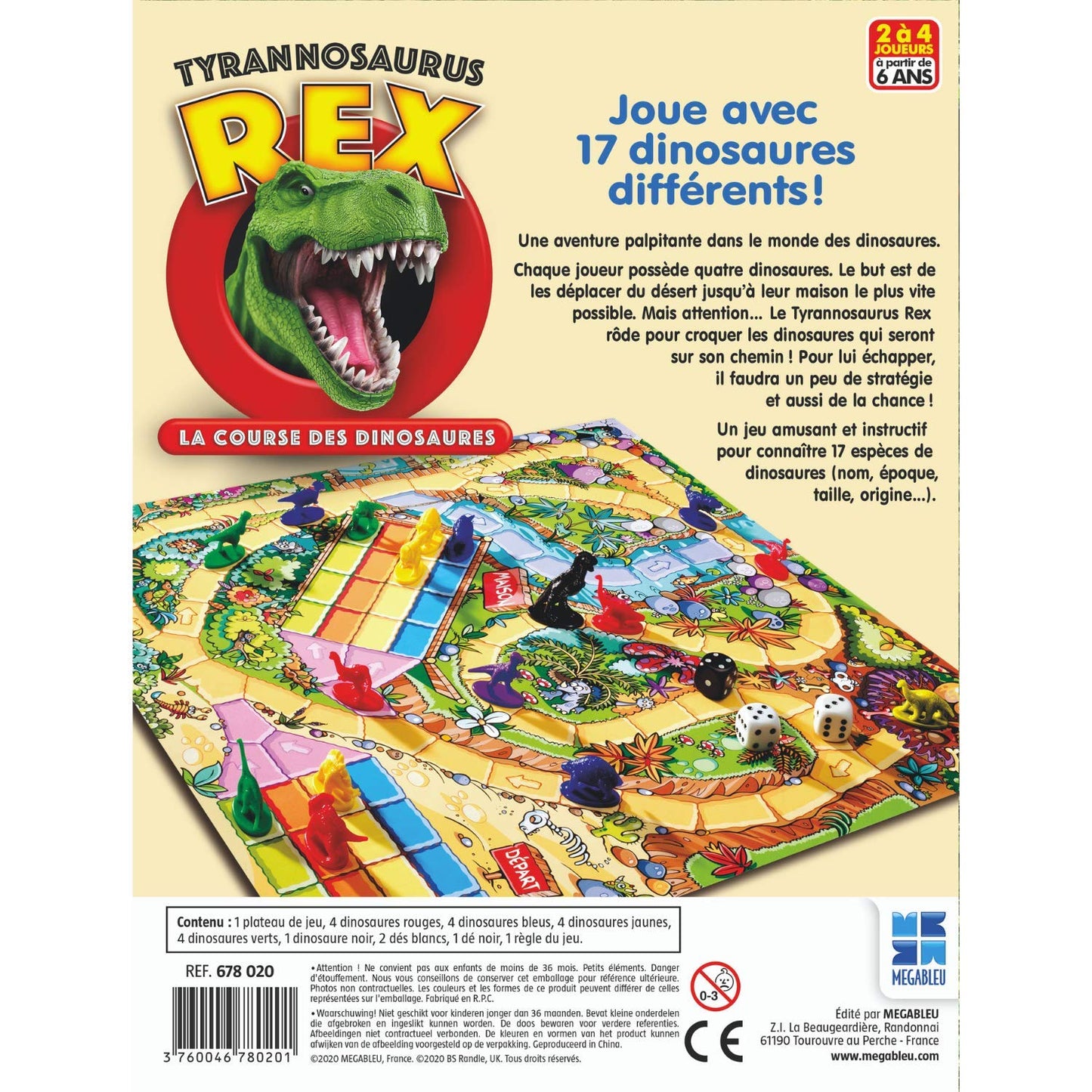 MEGABLEU- Tyrannosaurus Rex,Dès 6 ans, MEU678020