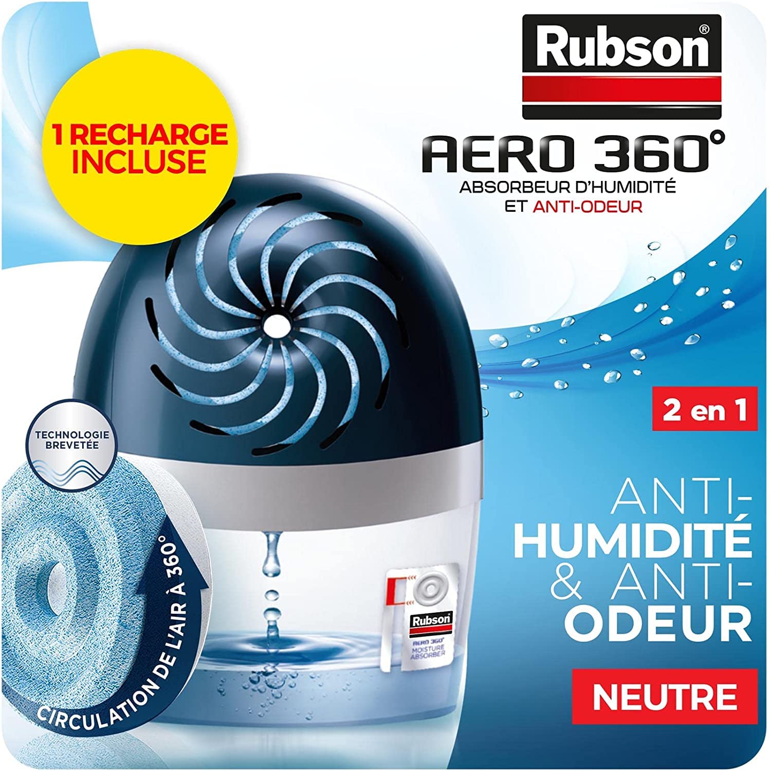 Rubson AERO 360° Absorbeur d'humidité