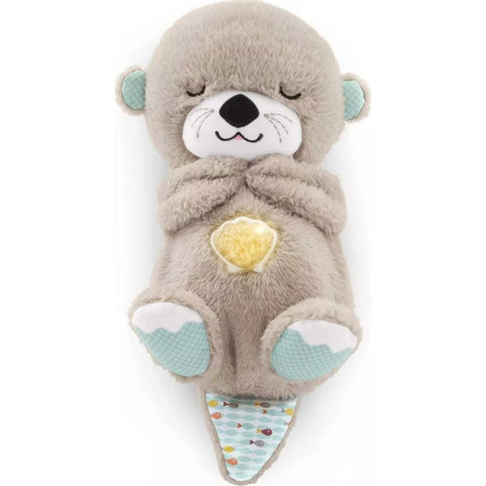 Fisher-Price Ma Loutre Câlins Bonne Nuit Peluche | Peluche Veilleuse Bébé Musicale et Lumineuse | Veilleuse Doudou Bruit Blanc Bébé | Cadeau Naissance Fille et Garçon Nouveau né, FXC66